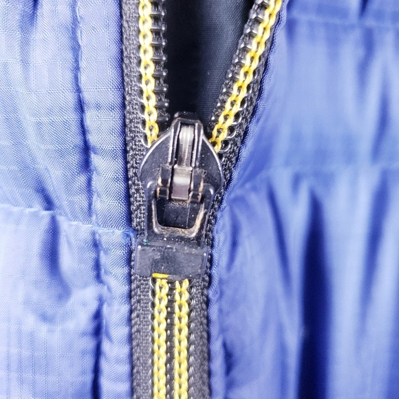 Vintage 90s Polo Sport Ralph Lauren Quilted Puffer Down Jacket Navy Blue Medium - Picture 7 of 11